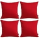 thumbnail image 3 of Thmyo Paquete de 4 fundas de almohada decorativas 100% algodón, cómodas y sólidas, fundas de almohada cuadradas, sublimación en blanco, fundas de almohada navideñas para sofá (18x18 pulgadas/45x45cm,, 3 of 4