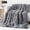Gray, variant on EJRA Jacquard Weighted Blanket for Adults, Ultra Soft Cozy Sherpa Bed Blanket with Glass Beads, for Relax and Sleep, 60"x80" 20lbs, Cream White
