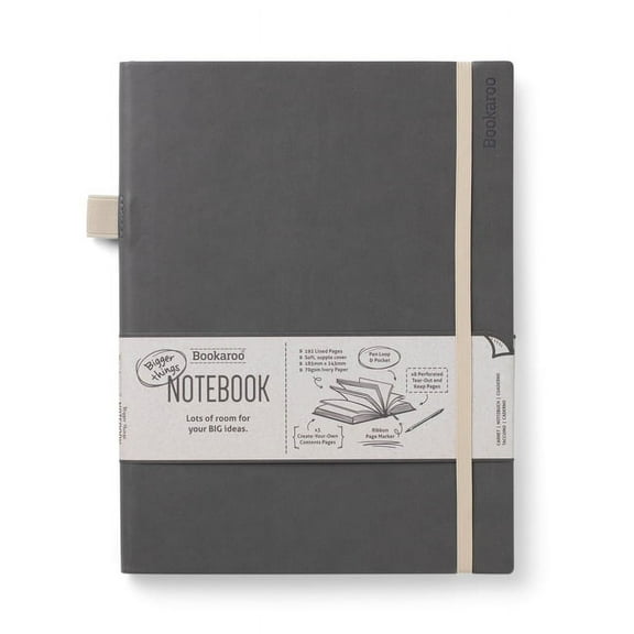 Bookaroo Bigger Things Notebook Charcoal (Other)