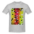thumbnail image 4 of Bingfone Colorful Tie Dye Stained Glass 1 Men'S Loose Fit Short-Sleeve Pocket T-Shirt, 4 of 7