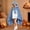 Blue, variant on Womens Halloween Graphic Hoodies Halloween Cosplay Bat Cape Soft Wearable Blanket Hoodie for Women