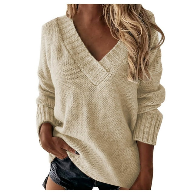WUANDIXFA Chandails en Tricot Torsadé pour Femmes Décontractés à Imprimé Chandails en Tricot à Enfiler Manches Longues Col Rond Jolis Cœurs Hauts de Chandail Décontractés en Tricot Jaune Pâle,2TG