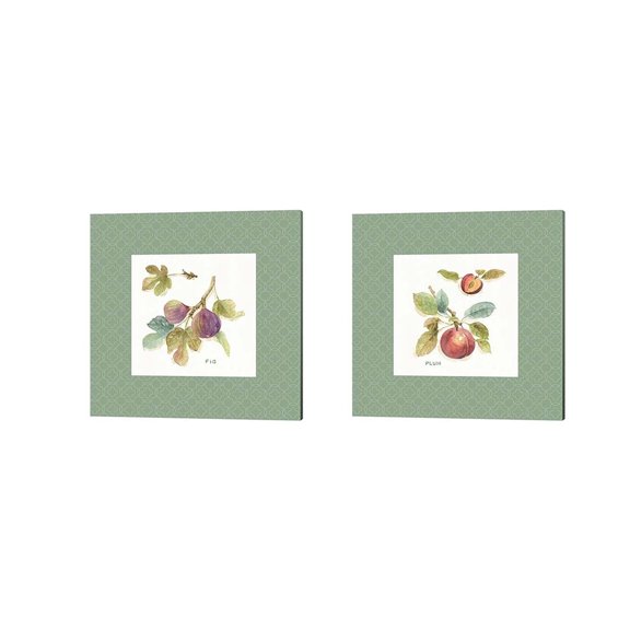 Metaverse Lisa Audit 'Orchard Bloom Border B' Canvas Art (Set of 2)