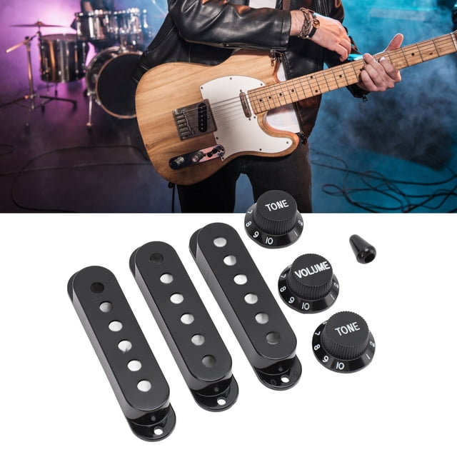 Bouton de Couverture de Guitare, Réglage du Volume, Ensemble de Boutons de Couverture de Guitare pour Modification
