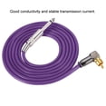 thumbnail image 4 of Cable de silicona para tatuaje suave, Línea de enganche de silicona flexible Cable de tatuaje con clip de núcleo para la interfaz RCA Kit de conversión de poder de la máquina de tatuaje (morado) Ni?o Higoodz Belleza saludable, 4 of 7