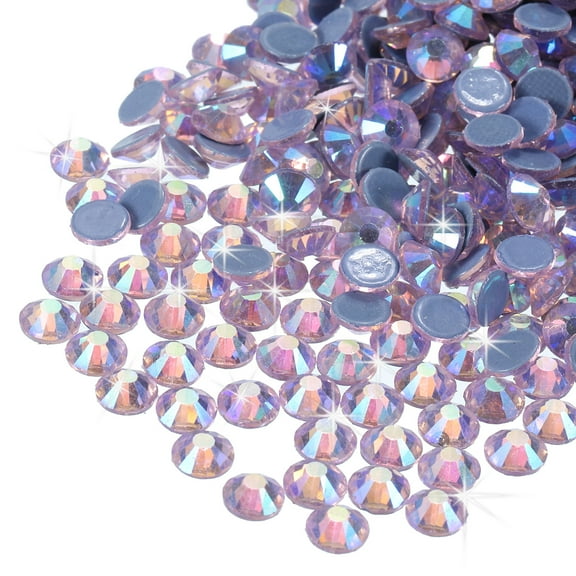 Uxcell 1440 Pcs Hotfix Rhinestones Flatback Crystal Glass Gems(SS16 4mm,Light Pink )