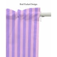 thumbnail image 5 of Purple Pink Kitchen Valances for Windows Farmhouse Linen Window Valance Curtain for Living Room Window Treatment Geometric Vertical Striped Solid Rainbow Valance Rod Pocket Topper Drape, 42 x 12 Inch, 5 of 6