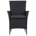 thumbnail image 5 of vidaXL 9 Piece Outdoor Dining Set Poly Rattan Black, 5 of 5
