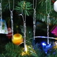 thumbnail image 5 of FNGZ Hangs Clearance Clear Glass Icicle Christmas Ornament Set of 24 Clear, 5 of 9
