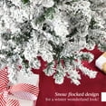 thumbnail image 6 of Best Choice Products Artificial Flocked Christmas Tree, 9ft Premium Unlit Pine Holiday Decor w/Metal Stand  Green, 6 of 9