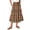 Saffron, variant on Delconic Women Plaid Drawstring Waist Tiered Maxi Skirt with Pockets Casual Loose Fit A Line Long Skirt for Everyday Wear Saffron S