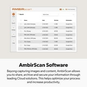 Ambir ImageScan Pro DS490-AS Duplex ID Card and Document Scanner with AmbirScan for Windows PC
