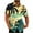 03 Multicolor, variant on Awdenio Mens Tops Printing Button Casual Short Sleeve Turndown Collar Blouse Shirt For Fitness Running,Size S-5XL