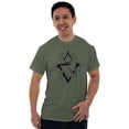 thumbnail image 6 of Triangle Dolphin Symbol Spirit Animal Men's Graphic T Shirt Tees Brisco Brands L, 6 of 6