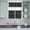 Black White, variant on 3 Piece Kitchen Curtains and Valances Set Brown Coffee Cafe Curtains 36 Inch Length Farmhouses Vintage Cup Plants Text Art Valance & Tier Curtain for Living Room Bedroom Window 54"x18" 27"x36"*2