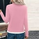 thumbnail image 4 of Tops bohemios sin mangas,Blusa informal de poliéster con cuello redondo y manga larga para mujer, suave y cómoda, ideal para el hogar, sopatenor, 4 of 5