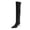Black, variant on Viluyesy Over The Knee Boots for Women Stiletto High Heel Pointed Toe Side Zipper Comfortable Faux Leather Dress Shoes Black Size 4.5