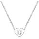 thumbnail image 1 of Mujeres niñas plata pequeño amor corazón letra inicial collar alfabeto AZ nombre personalizado colgante gargantilla collares Ormromra LRWJ200-4, 1 of 3