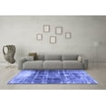 thumbnail image 3 of Ahgly Company Machine Washable Indoor Rectangle Persian Blue Traditional Area Rugs, 7' x 9', 3 of 4