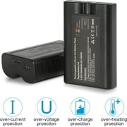 SUNBAT 6040mAh 3.65V Rechargeable Ring Camera Replacement Battery Compatible with Ring Video Doorbell 2/3/4/3 Plus/, Spotlight Cam, Stick Up Cam(2 Pack)
