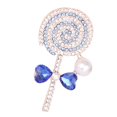 thumbnail image 2 of Broche de caramelo adorable, alfiler de ropa de aleación, colección de joyería, broche para bodas y Navidad gris azul, 2 of 9