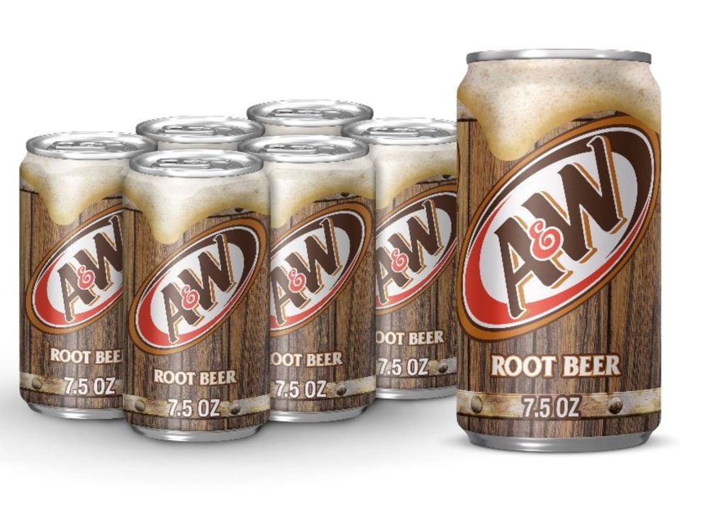 A&W Bottled Root Beer, 12 Fl Oz, Caffeine-Free, Natural