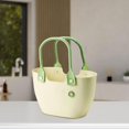 thumbnail image 1 of Organizador de ducha portátil Canasta de dormitorio Cesta de baño Impermeable de almacenamiento de almacenamiento Bin Organizador de almacenamiento de beige crema, 1 of 8