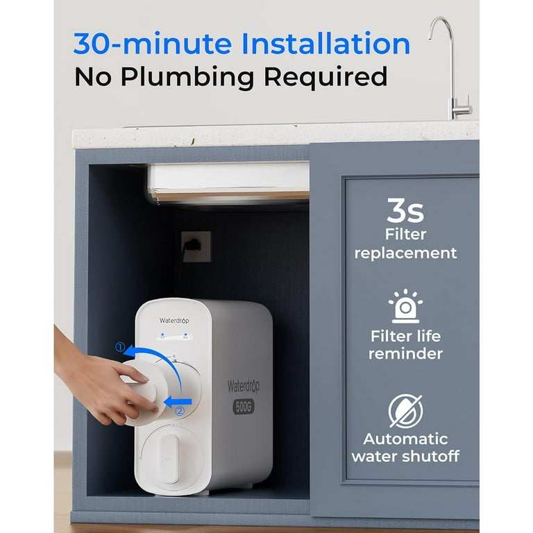 Waterdrop G5P500A Alkaline Mineral pH+ Reverse Osmosis Water