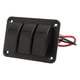 thumbnail image 3 of Panel de interruptores basculantes de 3 bandas IP65 DC12-24V Luz azul Universal para barcos Marines Camiones Panel de interruptores de palanca, 3 of 14