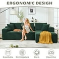 thumbnail image 5 of Kadyn Compressed Convertible Sofa with L-Shape and 2 Seat, Couch for Living Room, Bedroom, Green(Right Facing Chaise), 5 of 7