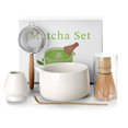 thumbnail image 1 of Juego de batidor matcha de 20 onzas, 5 unidades, incluye taz&oacute;n de cer&aacute;mica con boquilla, batidor de bamb&uacute; con soporte, cuchara de bamb&uacute; y tamiz, juego de ma, 1 of 8