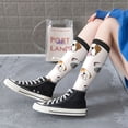 thumbnail image 3 of Lsque Bulldog Face Printed Crew Socks Men's Women's LightWeight Thin Casual Calf Socks ,Knee High Socks,Cotton Socks, 3 of 9