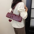 thumbnail image 4 of Bolso Hombro para Mujer Bolsos PU Axilas Color Sólido, 4 of 9