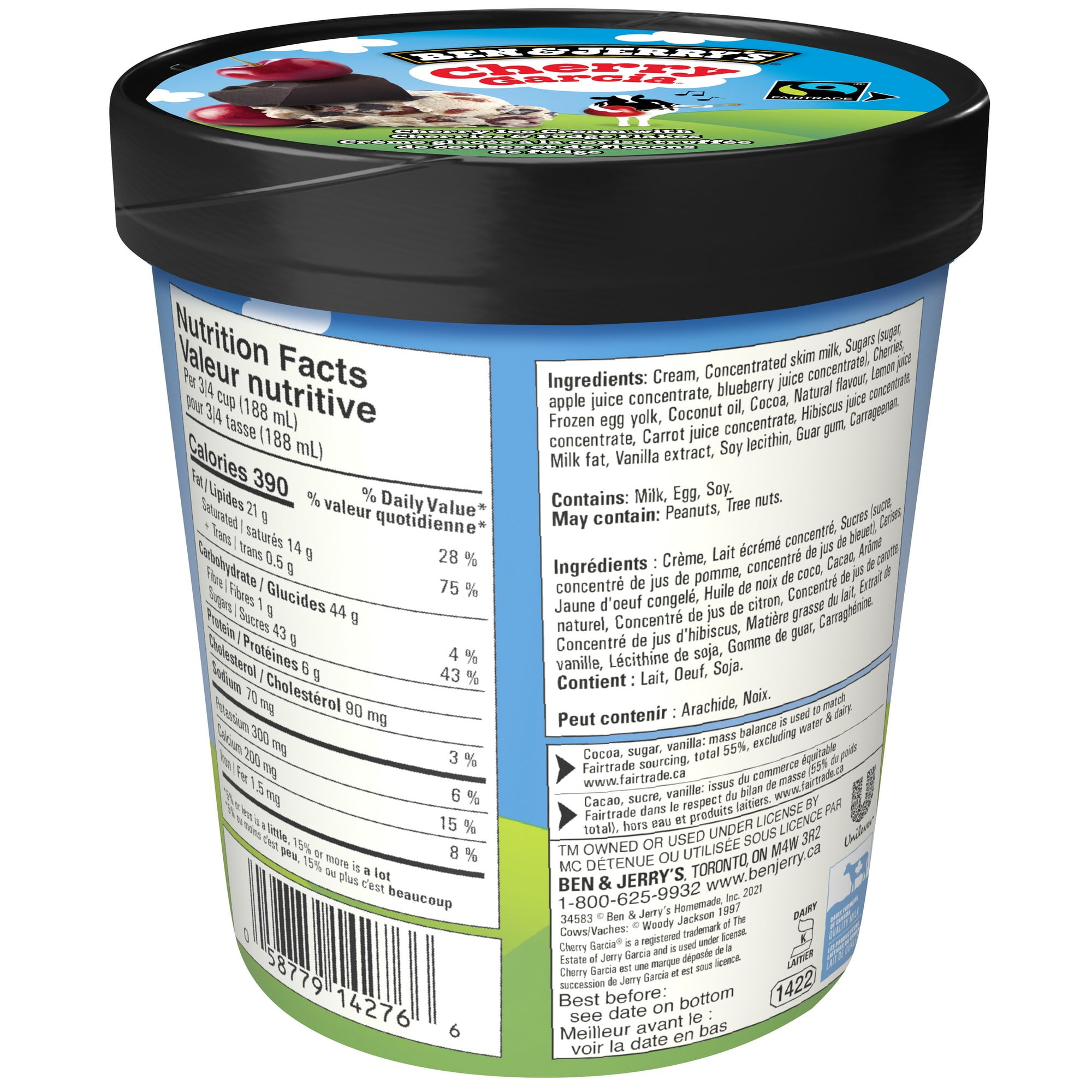 Ben & Jerry's Cherry Garcia® Ice Cream, 473 mL