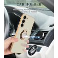 thumbnail image 5 of Compatible for Samsung Galaxy S23 Case with Ring Holder Kickstand [with Magnetic] Soft TPU Shockproof Electroplated Protective Phone Case for Galaxy S23 5G White, 5 of 12