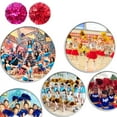 thumbnail image 2 of Baohd 2 Pieces Cheerleading Hand Ball Sports Match Cheerleader Handheld Party Solid Color Portable Club Gym Cheering Red, 2 of 9