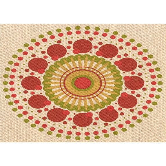 Ahgly Company Machine Washable Indoor Rectangle Transitional Khaki Gold Area Rugs, 2' x 5'