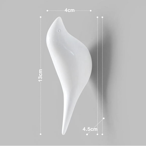 Decoración de pared para el hogar, decoración de pájaros, gancho de animales, decoración de pared, gancho para ropa para puerta, gancho tridimensional para abrigos