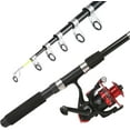 thumbnail image 2 of 6.9ft Telescopic Fishing Rod and Reel Combo Set with Carbon Fiber Pole, Spinning Reel, Lures & Bag for Freshwater Fishing, 2 of 6