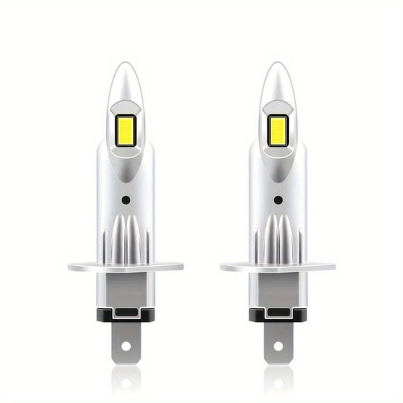 2pcs H7 LED Car Headlights - Super Bright 30, 000LM, 6000K White Light, Easy Install, Fits Most Vehicles