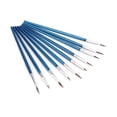 thumbnail image 1 of Flmtop 10Pcs Nylon Hair Artist Paint Tool Watercolor Fine Head Point Tip Brushes Set, 1 of 8