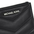 thumbnail image 5 of Michael Kors Jet Set Travel Small Top Zip Coin Pouch with ID Holder in Saffiano Leather (Black) (Black/Silver), 5 of 8