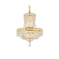 thumbnail image 4 of 2528 Tranquil Collection Pendant D:14in H:19in Lt:6 Gold Finish (Royal Cut Crystals), 4 of 8