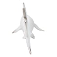 thumbnail image 4 of Nautical Ocean Marine Great White Shark Swimming Antiqued White Figurine 19.5"L, 4 of 9
