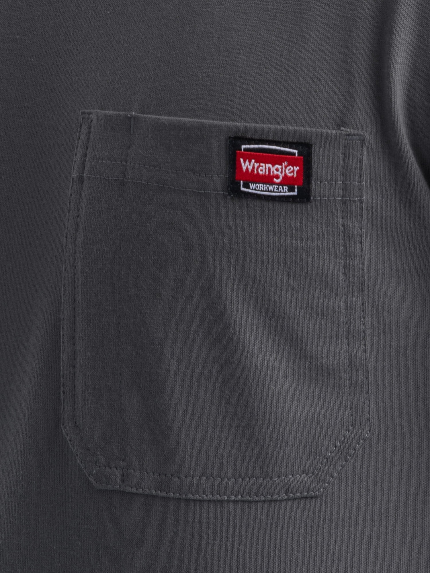 Wrangler Workwear Men's Long Sleeve Heavyweight Pocket T-Shirt, Size S-3XL (Men's and Big Men's)