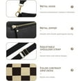 thumbnail image 2 of Luxury Designer Bum Bags for Women with small bag Checkered Crossbody Fanny Packs PU Leather Cross Body Bum Purse Belt Bag Bumbags for Work Shopping Daily, 2 of 6