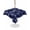 Dark Blue Light Blue, variant on Outdoor Tablecloth with Umbrella Hole for Patio/Picnic/Party/Camping, Nautical Ship Waterproof Table Cloth Round Cover Washable, Farmhouse Retro Ocean Coastal Lighthouse Map (Dia 54")