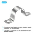 thumbnail image 3 of Unique Bargains 32mm Rigid Pipe Strap Clamp, 10Pcs 304 Stainless Steel Two Hole U-shape Tube Clip, 3 of 5