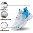 thumbnail image 4 of cyiecw Mens Sneaker Shoes Casual Sport Mesh Sneakers Fashion Running Gym Walking Shoes Trainers Black Grey Blue, 4 of 7