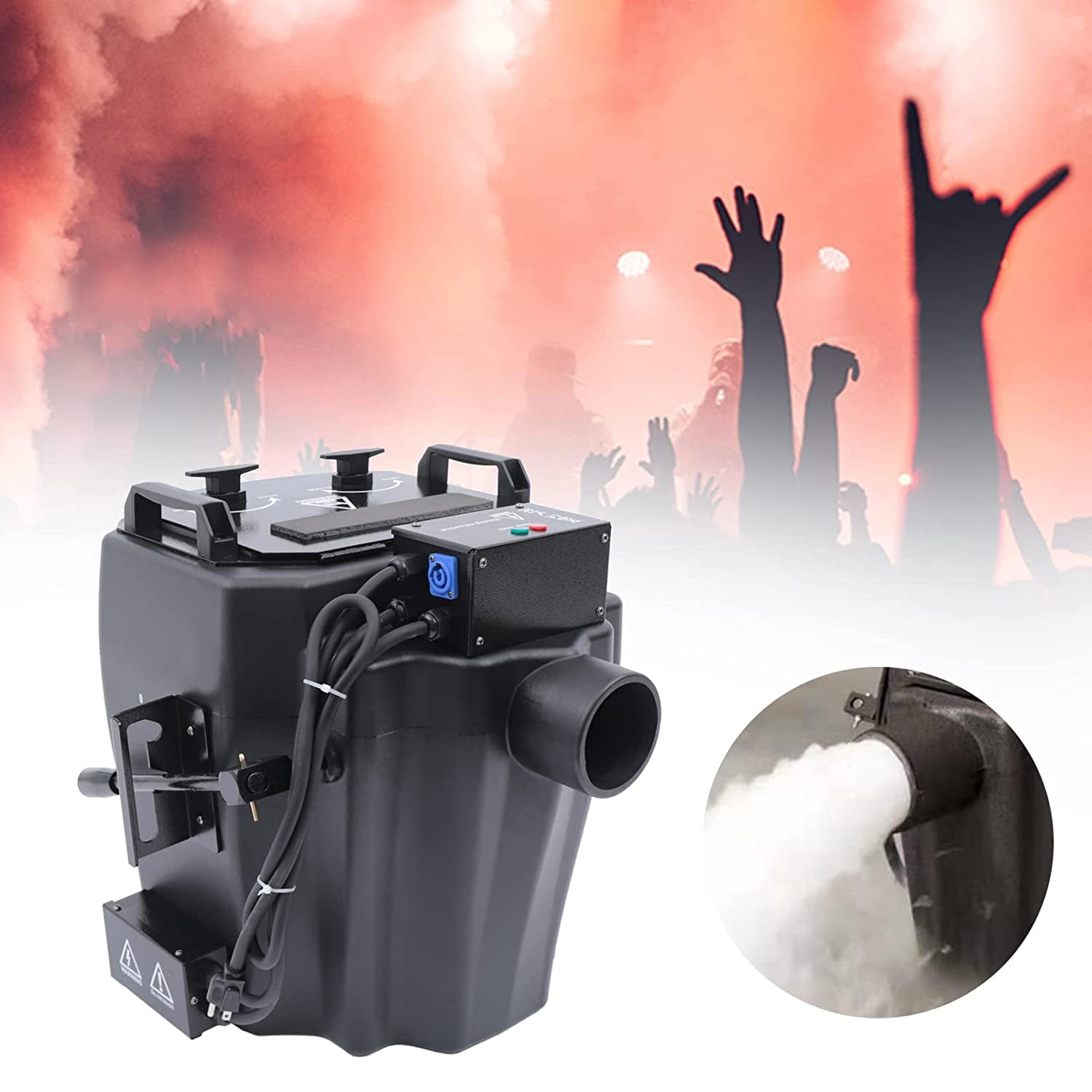 MONIPA Dry Ice Low Lying Fog Machine 6000W Professional for Indoor Outdoor Stage Special Events Wedding Party Club